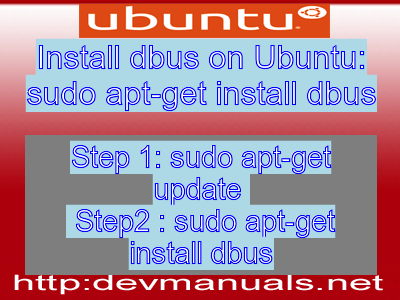 Install dbus on Ubuntu: sudo apt-get install dbus