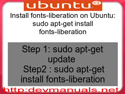 Install fonts-liberation on Ubuntu: sudo apt-get install fonts-liberation