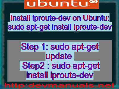 How To Install Iproute2 Ubuntu