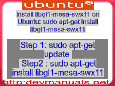Install libgl1-mesa-swx11 on Ubuntu: sudo apt-get install libgl1-mesa-swx11