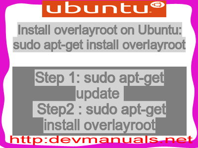 Install overlayroot on Ubuntu: sudo apt-get install overlayroot
