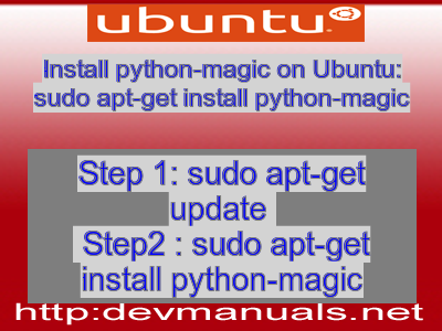 Install python-magic on Ubuntu: sudo apt-get install python-magic