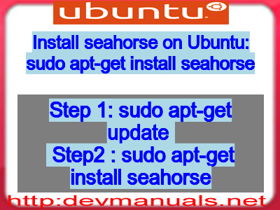 Install seahorse on Ubuntu: sudo apt-get install seahorse