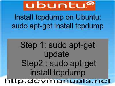 linux how to install tcpdump