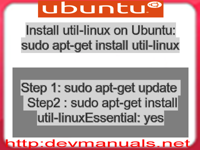 Install util-linux on Ubuntu: sudo apt-get install util-linux