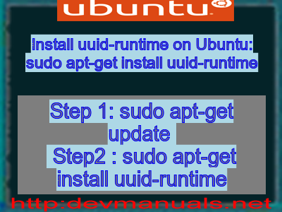 Install uuid-runtime on Ubuntu: sudo apt-get install uuid-runtime