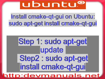 Install cmake-qt-gui on Ubuntu: sudo apt-get install cmake-qt-gui