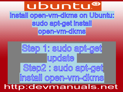 Install open-vm-dkms on Ubuntu: sudo apt-get install open-vm-dkms