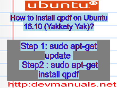 How to install qpdf on Ubuntu 16.10 (Yakkety Yak)?