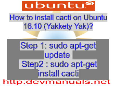 install cacti on ubuntu 16.04