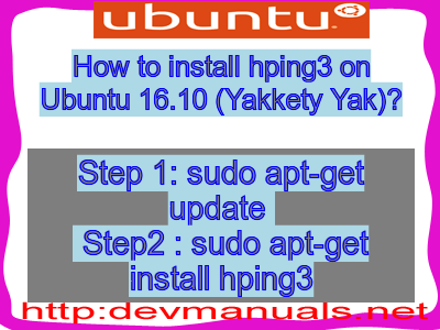 how to install hping3 on windows