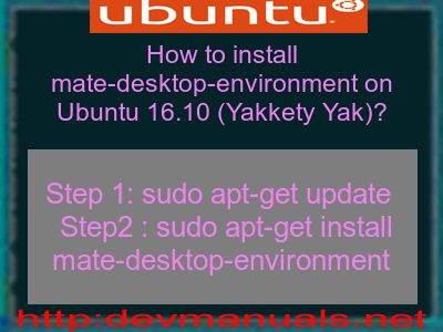 How To Install Mate Desktop Environment On Ubuntu 16 10 Yakkety Yak