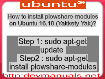 How to install plowshare-modules on Ubuntu 16.10 (Yakkety Yak)?