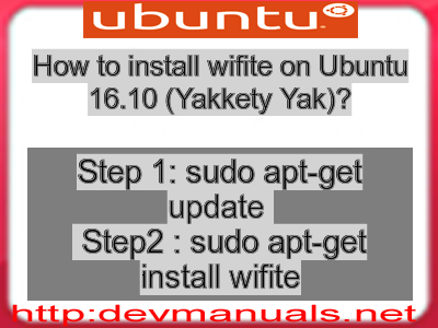 How to install wifite on Ubuntu 16.10 (Yakkety Yak)?