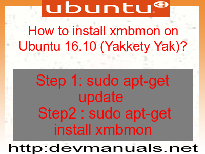 How to install xmbmon on Ubuntu 16.10 (Yakkety Yak)?