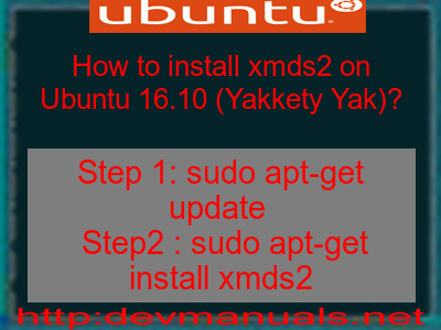 How to install xmds2 on Ubuntu 16.10 (Yakkety Yak)?