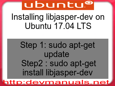 Installing libjasper-dev on Ubuntu 17.04 LTS