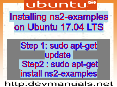 Installing ns2-examples on Ubuntu 17.04 LTS