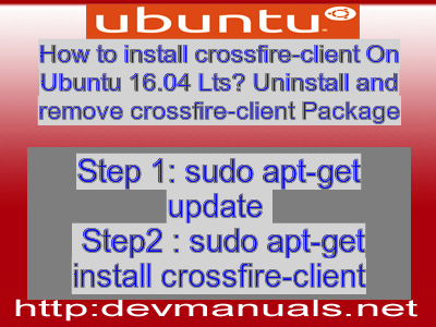 how to install crossfire