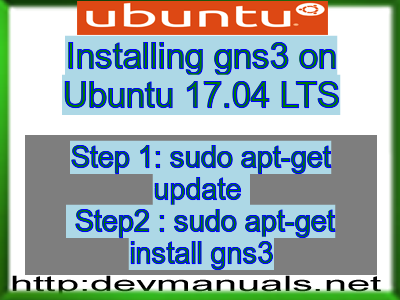 Installing gns3 on Ubuntu 17.04 LTS