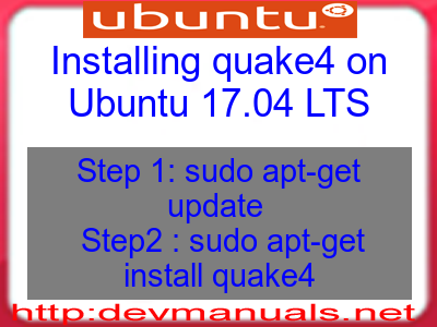 Installing quake4 on Ubuntu 17.04 LTS
