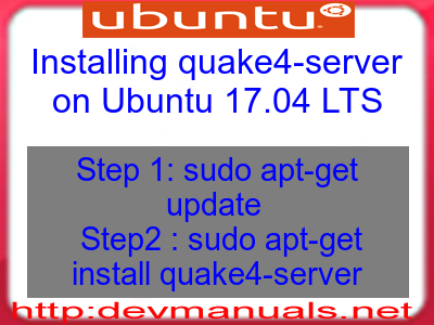 Installing quake4-server on Ubuntu 17.04 LTS