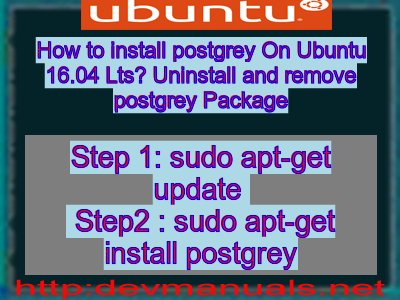 How to install postgrey On Ubuntu 16.04 Lts? Uninstall and remove postgrey Package