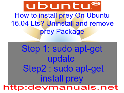how to uninstall prey
