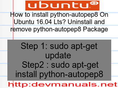 package install autopep8