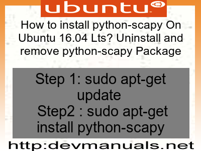 python installing scapy