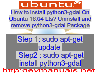 ubuntu python 3 install gdal