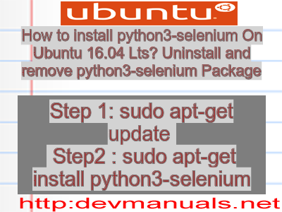 install selenium ubuntu