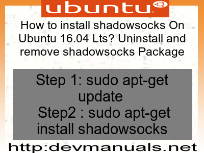 shadowsocks client ubuntu