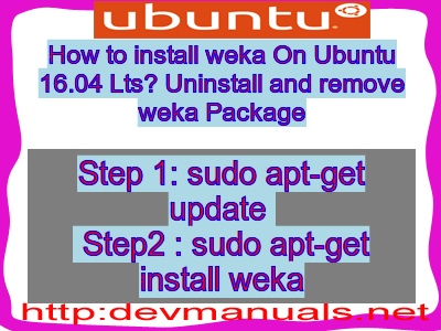 how to install weka