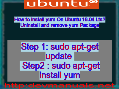 ubuntu yum install