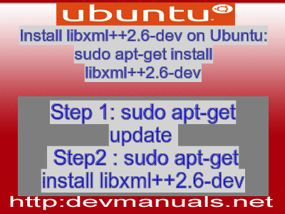 Install Libxml 2 6 Dev On Ubuntu Sudo Apt Get Install Libxml 2 6 Dev