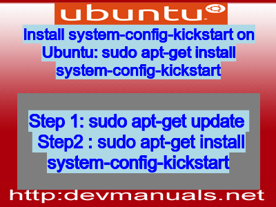 Install system-config-kickstart on Ubuntu: sudo apt-get install system-config-kickstart