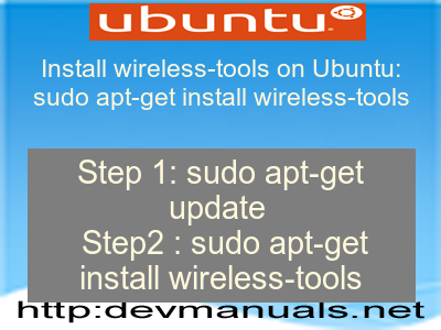 Install wireless-tools on Ubuntu: sudo apt-get install wireless-tools