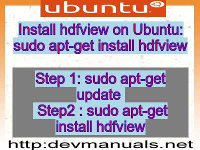 Install hdfview on Ubuntu: sudo apt-get install hdfview