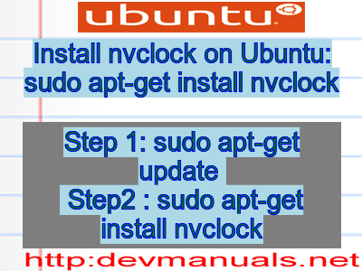 Nvclock ubuntu 2024