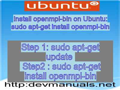 Install openmpi-bin on Ubuntu: sudo apt-get install openmpi-bin