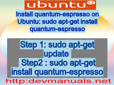 Install quantum-espresso on Ubuntu: sudo apt-get install quantum-espresso