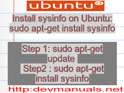 Install sysinfo on Ubuntu: sudo apt-get install sysinfo
