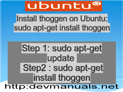 Install thoggen on Ubuntu: sudo apt-get install thoggen