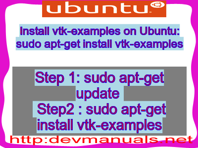 Install vtk-examples on Ubuntu: sudo apt-get install vtk-examples